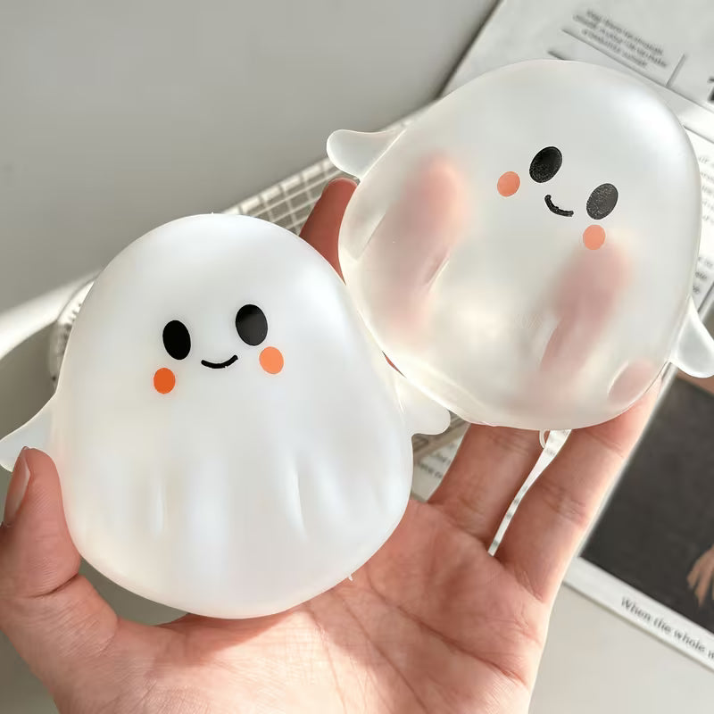 Multi-Pack Cute Ghost Squishies | Soft Stress Relief Toys | Halloween Party Favors, Classroom Rewards & Kids Gift Bag Fillers