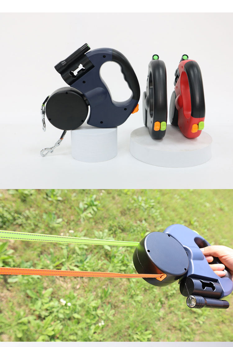 Dual Dog Retractable Leash - 2 Dogs, 10ft Each