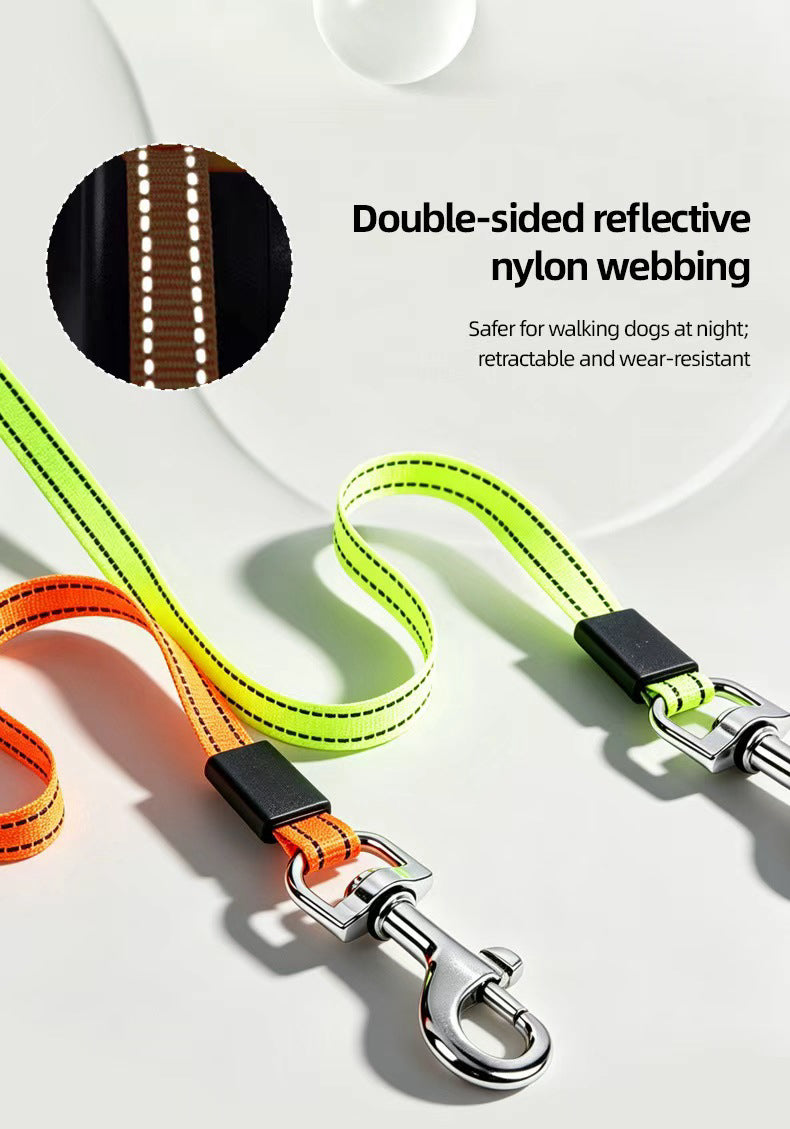 Dual Dog Retractable Leash - 2 Dogs, 10ft Each