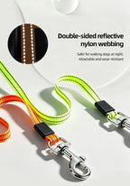 Dual Dog Retractable Leash - 2 Dogs, 10ft Each