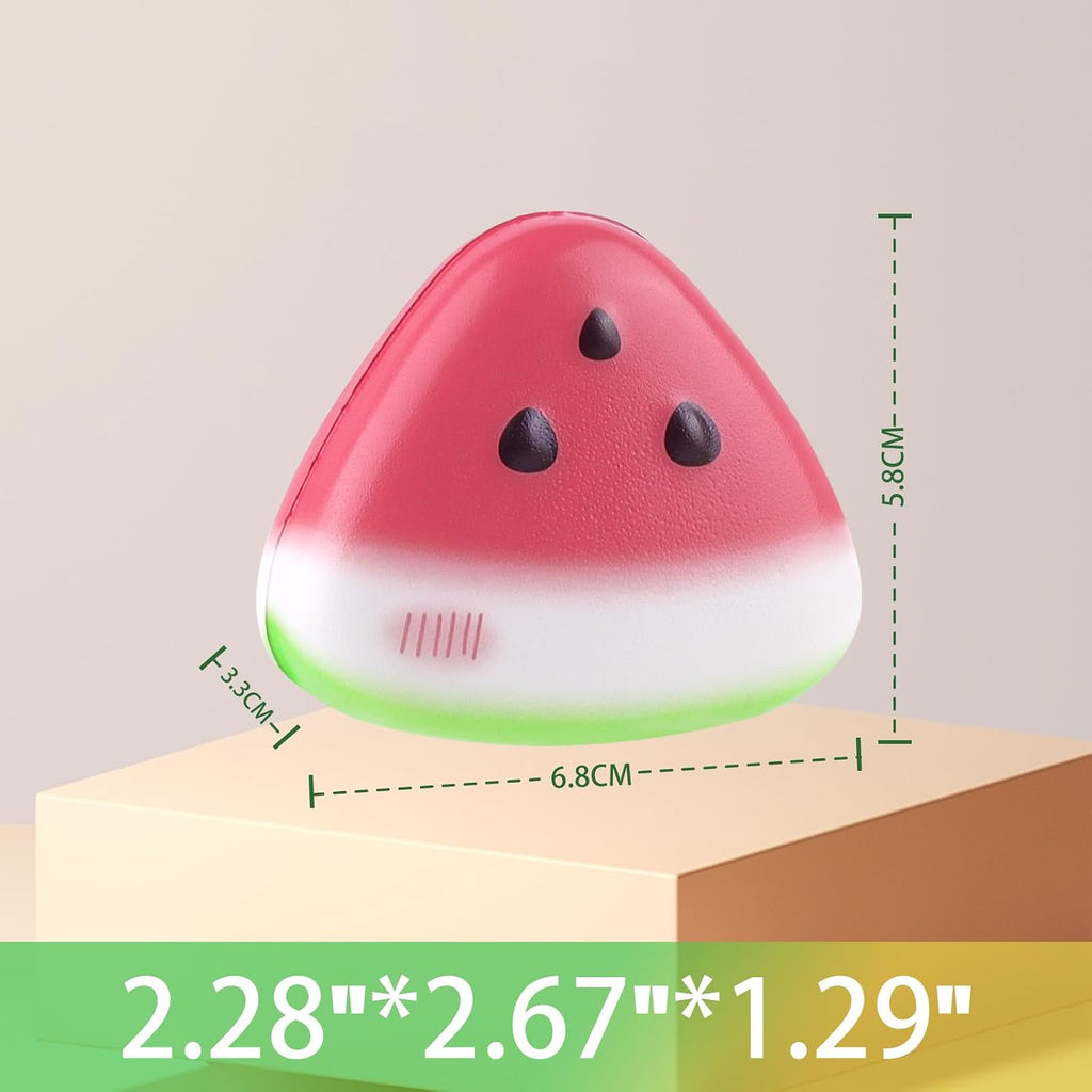 Watermelon Squishy Toys – 12-Pack Slow-Rising Fruit Fidget Toys
