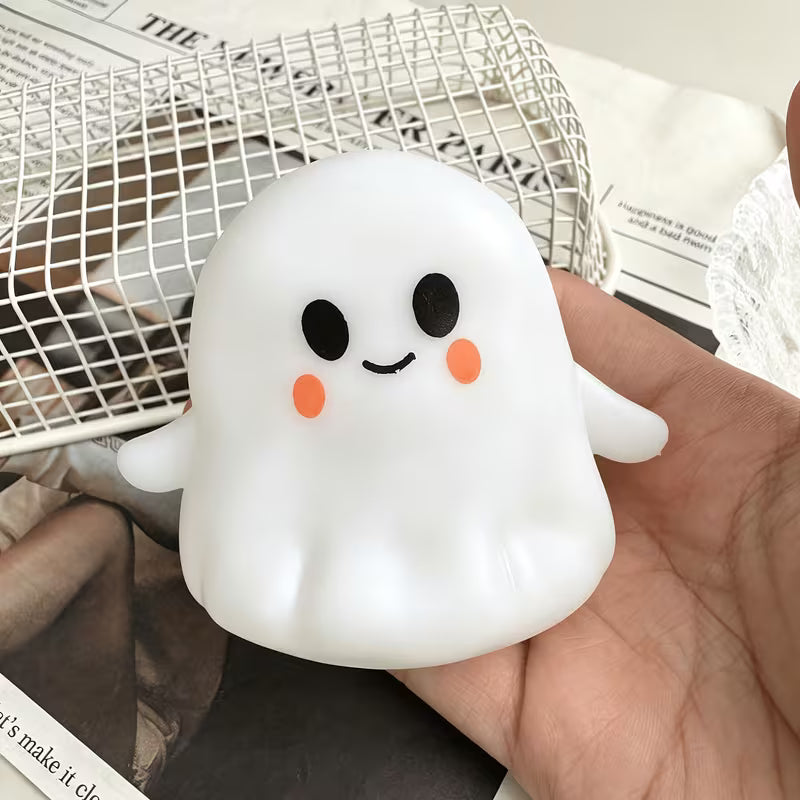 Multi-Pack Cute Ghost Squishies | Soft Stress Relief Toys | Halloween Party Favors, Classroom Rewards & Kids Gift Bag Fillers
