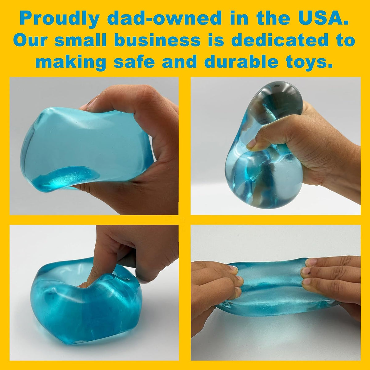 Oversized Gel Stress Cube – Squishy Sensory Fidget Toy