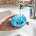 Glitter Squishy Toy with Holder – Soft Squeeze Sensory Fidget