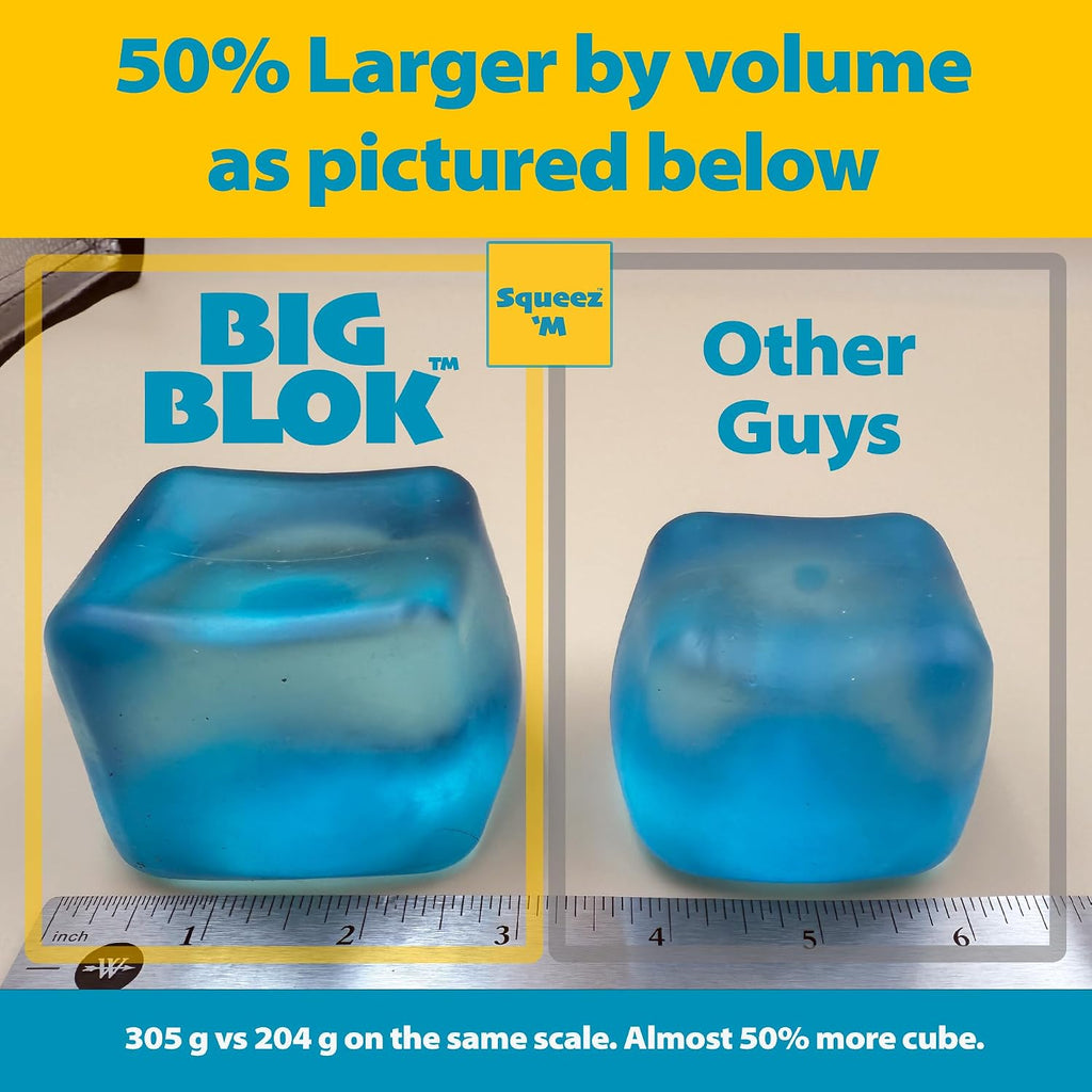 Oversized Gel Stress Cube – Squishy Sensory Fidget Toy