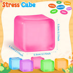 Squishy Stress Cube – Soft Sensory Squeeze Fidget Toy