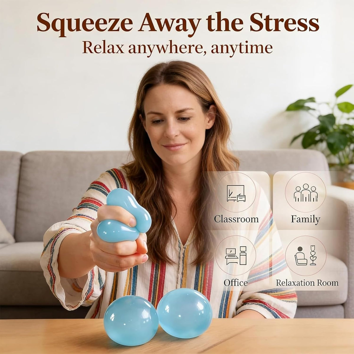 Jelly Squishy Stress Ball – Soft Slow-Rising Sensory Fidget Toy