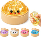 Glitter Squishy Toy with Holder – Soft Squeeze Sensory Fidget