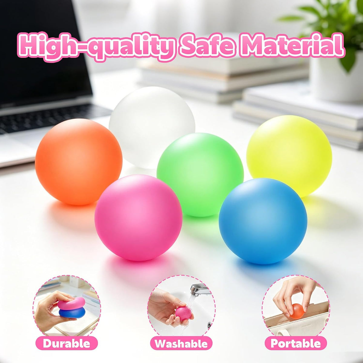 Textured Sensory Stress Balls – Soft Squeeze Fidget Toys