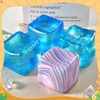 Squishy Stress Cube – Soft Sensory Squeeze Fidget Toy