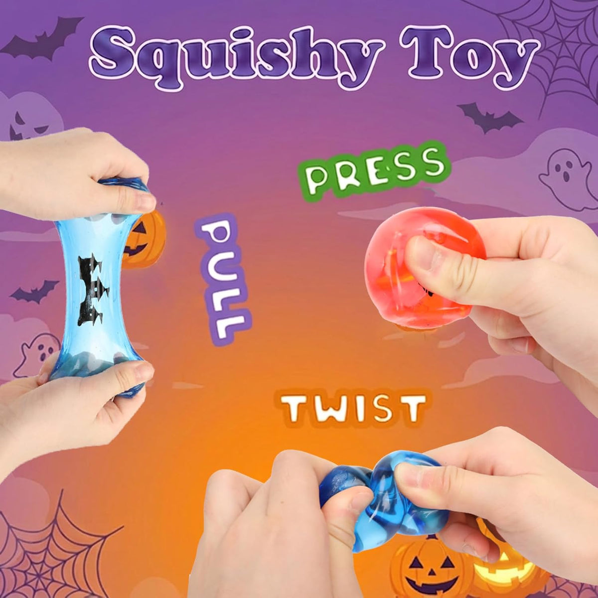 Halloween Squishy Fidget Toys – Spooky Sensory Squeeze Toys & Party Favors