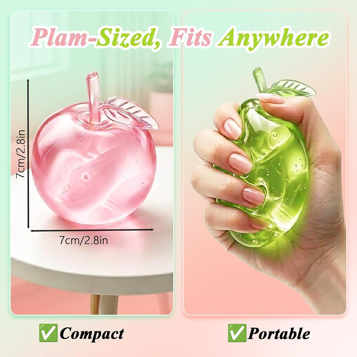 Apple Squishy Toys – Slow-Rising Fruit Squeeze Fidget Set
