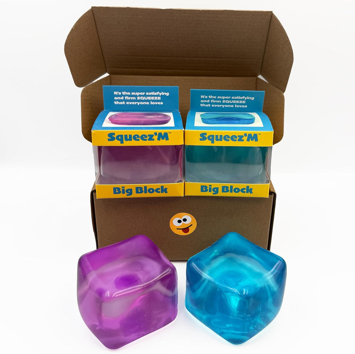 Oversized Gel Stress Cube – Squishy Sensory Fidget Toy