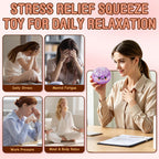 Glitter Squishy Toy with Holder – Soft Squeeze Sensory Fidget