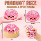 Glitter Squishy Toy with Holder – Soft Squeeze Sensory Fidget