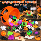 Mini Halloween Mochi Squishy Toys – 30/50 Pack Spooky Party Favors