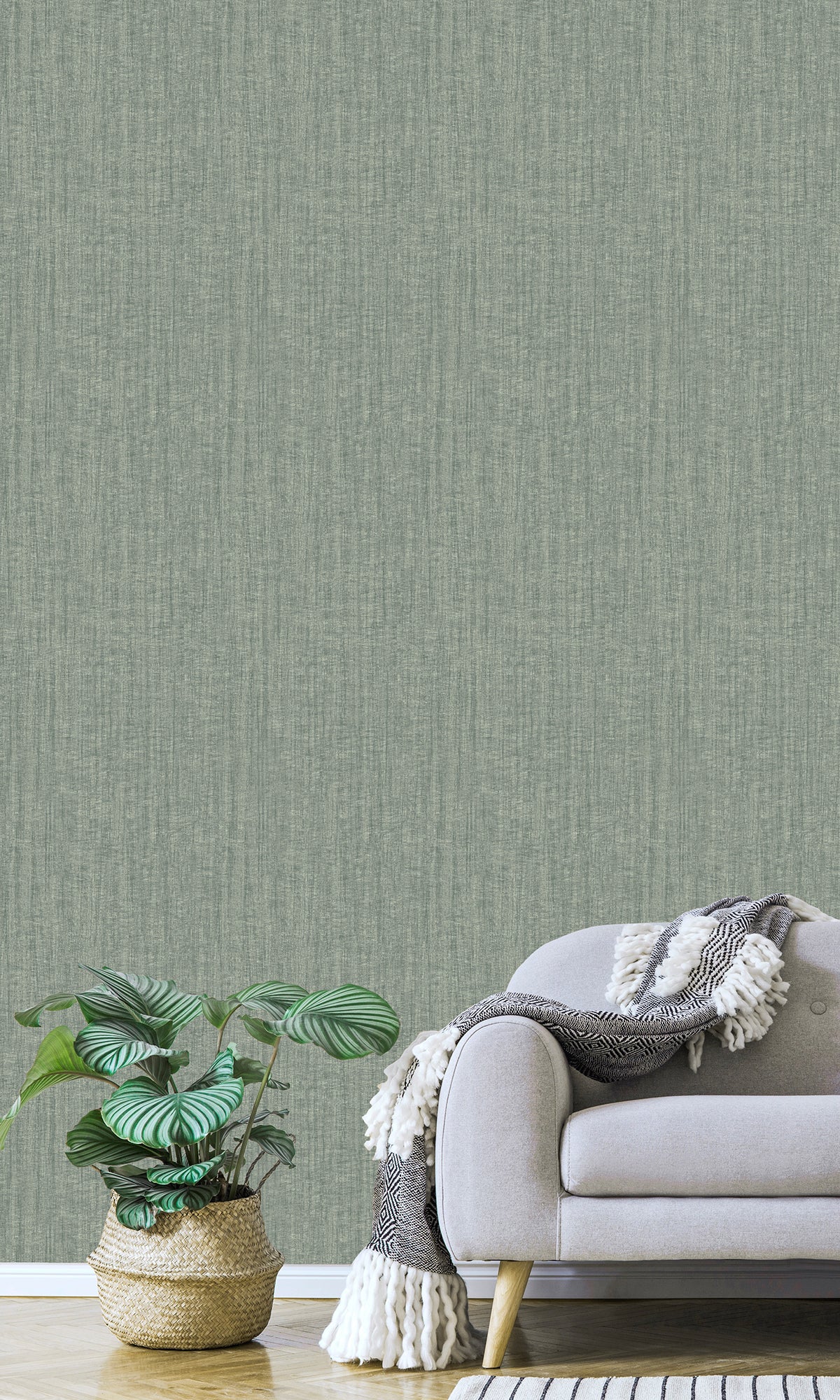 Designer Walls Papyrus Sage Plain DW1001