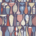 Wall Vision WV1760 Pottery Red Folk Wallpaper